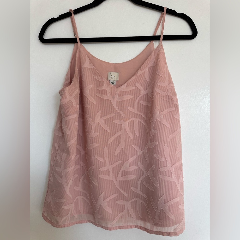 Target Blush Textured V-Neck Top